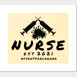 Nurses 2021 Shirt, Nurse Shirts, Quarantine Shirt, Front Line Hero Shirt, Nurse Hero Shirt, They are superhero black Posters and Art